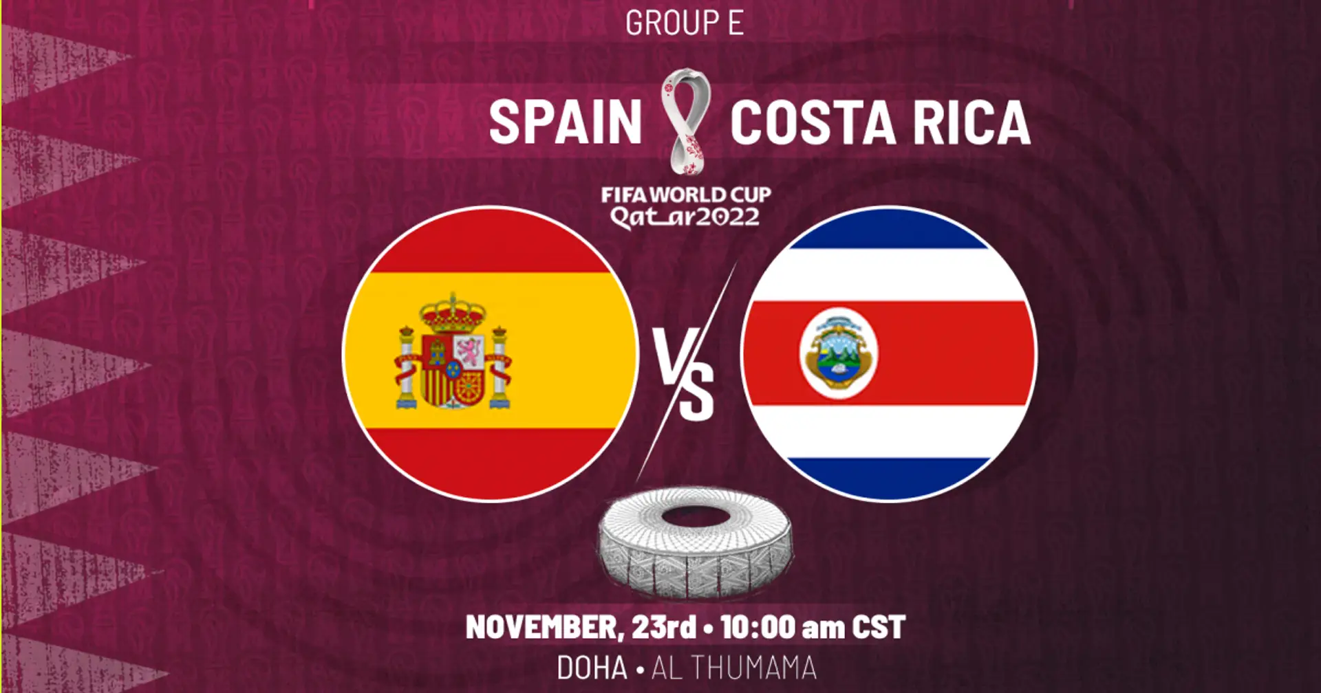 Spain National Football Team Vs Costa Rica National Football Team Lineups